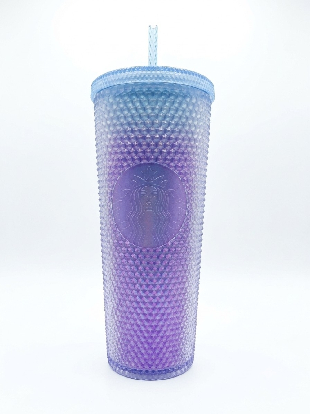 Starbucks Purple & Blue Ombre Studded Tumbler 24 oz Venti Cold Cup